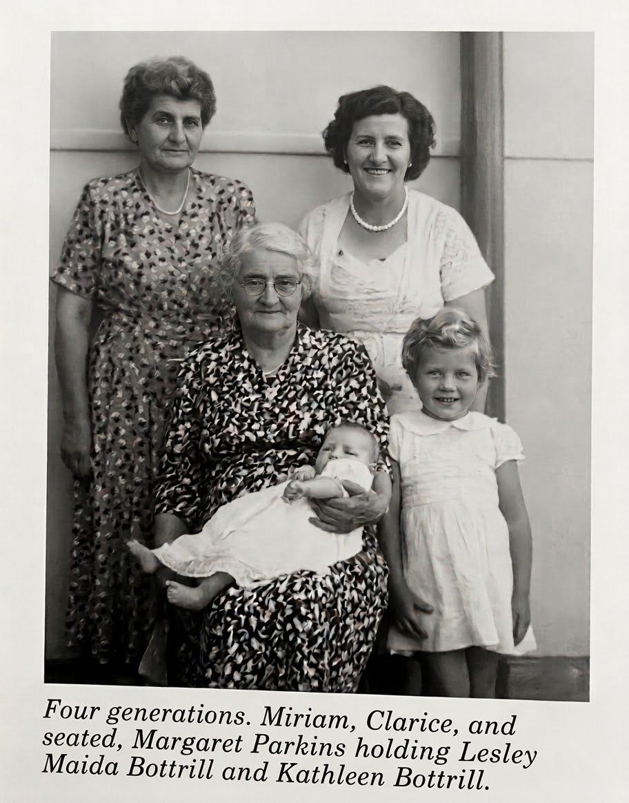 Margaret Parkins four generations