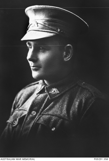 A studio portrait of 2731 Private Arthur Clifford Stribling, 50th Battalion, taken about September 1916 — shortly before he embarked for England. Australian War Memorial, accession P09291.358, collection C1256975. Copyright expired — public domain. This is a photograph of the man himself: it is his face.