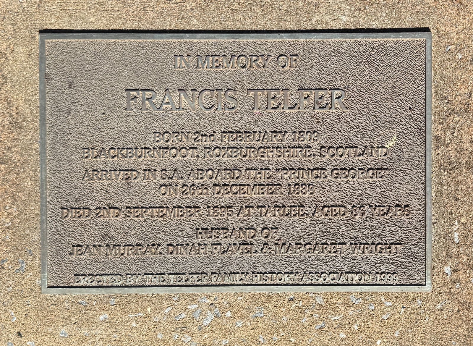 Francis telfer grave 1