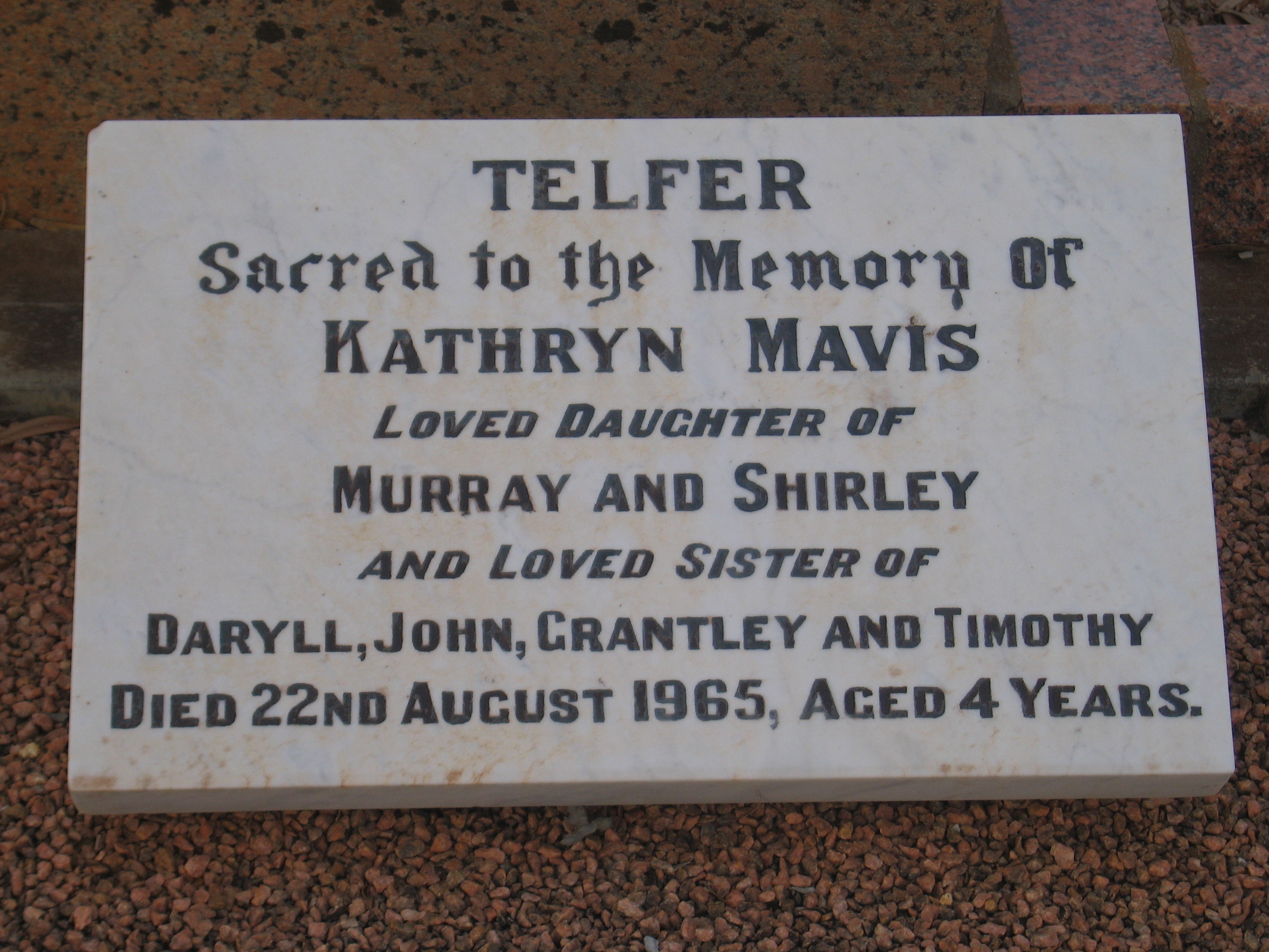 Kathryn Mavis Telfer
